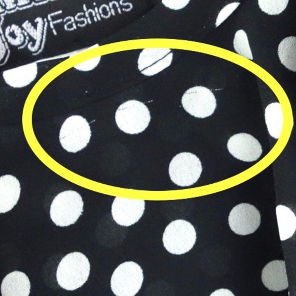 Dawn Joy Fashions > Polka Dot Dress w/ Ruffles - Picture 6 of 7